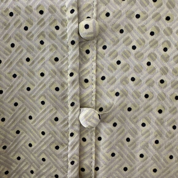 Love, Whit Citron Dot Midi Maxi Dress Womens Tie Waist‎ Green Whitney Port Sz M - Picture 13 of 13